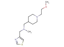 1-[1-(2-methoxyethyl)piperidin-4-yl]-N-methyl-N-(1,3-thiazol-4-ylmethyl)methanamine