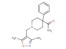 1-{1-[(3,5-dimethyl-4-isoxazolyl)methyl]-4-phenyl-4-piperidinyl}ethanone