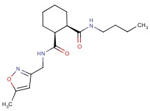(1R*,2S*)-N-butyl-N'-[(5-methyl-3-isoxazolyl)methyl]-1,2-cyclohexanedicarboxamide