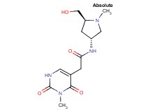 N-[(3R,5S)-5-(hydroxymethyl)-1-methylpyrrolidin-3-yl]-2-(3-methyl-2,4-dioxo-1,2,3,4-tetrahydropyrimidin-5-yl)acetamide