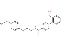 6-[2-(hydroxymethyl)phenyl]-N-[3-(4-methoxyphenyl)propyl]nicotinamide