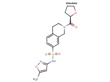 N-(5-methylisoxazol-3-yl)-2-[(2R)-tetrahydrofuran-2-ylcarbonyl]-1,2,3,4-tetrahydroisoquinoline-7-sulfonamide