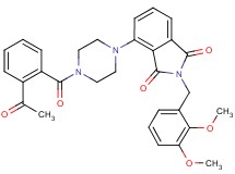 4-[4-(2-acetylbenzoyl)-1-piperazinyl]-2-(2,3-dimethoxybenzyl)-1H-isoindole-1,3(2H)-dione