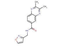 N-(isoxazol-3-ylmethyl)-2,3-dimethylquinoxaline-6-carboxamide