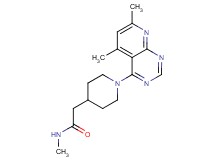 2-[1-(5,7-dimethylpyrido[2,3-d]pyrimidin-4-yl)piperidin-4-yl]-N-methylacetamide