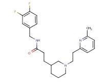 N-(3,4-difluorobenzyl)-3-{1-[2-(6-methylpyridin-2-yl)ethyl]piperidin-3-yl}propanamide
