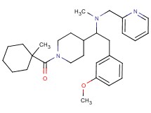 (2-(3-methoxyphenyl)-1-{1-[(1-methylcyclohexyl)carbonyl]-4-piperidinyl}ethyl)methyl(2-pyridinylmethyl)amine