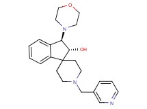 rel-(2R,3R)-3-(4-morpholinyl)-1'-(3-pyridinylmethyl)-2,3-dihydrospiro[indene-1,4'-piperidin]-2-ol bis(trifluoroacetate) (salt)