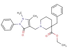 ethyl 3-benzyl-1-[(1,5-dimethyl-3-oxo-2-phenyl-2,3-dihydro-1H-pyrazol-4-yl)methyl]-3-piperidinecarboxylate