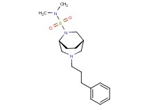 (1S*,5R*)-N,N-dimethyl-3-(3-phenylpropyl)-3,6-diazabicyclo[3.2.2]nonane-6-sulfonamide
