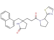 5-(1-naphthylmethyl)-5-{3-oxo-3-[2-(1,3-thiazol-2-yl)-1-pyrrolidinyl]propyl}-2-pyrrolidinone