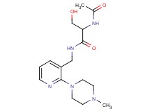 2-(acetylamino)-3-hydroxy-N-{[2-(4-methylpiperazin-1-yl)pyridin-3-yl]methyl}propanamide