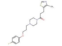 1-[3-(4-fluorophenoxy)propyl]-4-[3-(4-methyl-1,3-thiazol-5-yl)propanoyl]piperazine