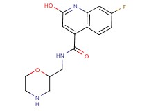 7-fluoro-2-hydroxy-N-(2-morpholinylmethyl)-4-quinolinecarboxamide