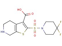2-[(4,4-difluoropiperidin-1-yl)sulfonyl]-4,5,6,7-tetrahydrothieno[2,3-c]pyridine-3-carboxylic acid