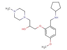 1-{2-[(cyclopentylamino)methyl]-5-methoxyphenoxy}-3-(4-methyl-1-piperazinyl)-2-propanol