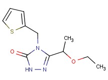 5-(1-ethoxyethyl)-4-(2-thienylmethyl)-2,4-dihydro-3H-1,2,4-triazol-3-one