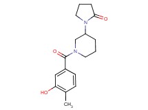 1-[1-(3-hydroxy-4-methylbenzoyl)piperidin-3-yl]pyrrolidin-2-one