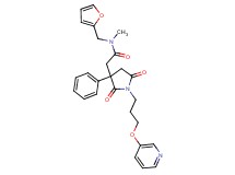 2-{2,5-dioxo-3-phenyl-1-[3-(3-pyridinyloxy)propyl]-3-pyrrolidinyl}-N-(2-furylmethyl)-N-methylacetamide