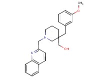 [3-(3-methoxybenzyl)-1-(2-quinolinylmethyl)-3-piperidinyl]methanol