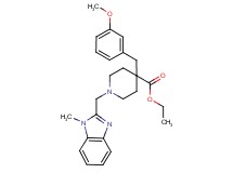 ethyl 4-(3-methoxybenzyl)-1-[(1-methyl-1H-benzimidazol-2-yl)methyl]-4-piperidinecarboxylate