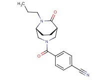 4-{[(1S*,5R*)-7-oxo-6-propyl-3,6-diazabicyclo[3.2.2]non-3-yl]carbonyl}benzonitrile