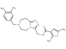 N-{[7-(3,4-dimethylbenzyl)-6,7,8,9-tetrahydro-5H-[1,2,4]triazolo[4,3-d][1,4]diazepin-3-yl]methyl}-2,5-dimethyl-3-furamide