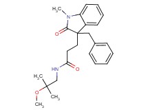 3-(3-benzyl-1-methyl-2-oxo-2,3-dihydro-1H-indol-3-yl)-N-(2-methoxy-2-methylpropyl)propanamide