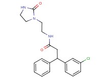 3-(3-chlorophenyl)-N-[2-(2-oxo-1-imidazolidinyl)ethyl]-3-phenylpropanamide
