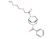 (1S*,5R*)-3-benzoyl-6-[(2-methoxyethoxy)acetyl]-3,6-diazabicyclo[3.2.2]nonane