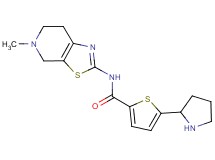N-(5-methyl-4,5,6,7-tetrahydro[1,3]thiazolo[5,4-c]pyridin-2-yl)-5-(2-pyrrolidinyl)-2-thiophenecarboxamide bis(trifluoroacetate)