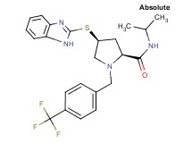(4S)-4-(1H-benzimidazol-2-ylthio)-N-isopropyl-1-[4-(trifluoromethyl)benzyl]-L-prolinamide
