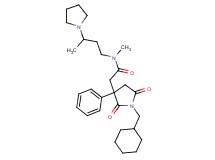 2-[1-(cyclohexylmethyl)-2,5-dioxo-3-phenyl-3-pyrrolidinyl]-N-methyl-N-[3-(1-pyrrolidinyl)butyl]acetamide
