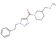 3-(methoxymethyl)-1-{[1-(2-phenylethyl)-1H-1,2,3-triazol-4-yl]carbonyl}piperidine
