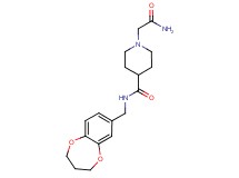 1-(2-amino-2-oxoethyl)-N-(3,4-dihydro-2H-1,5-benzodioxepin-7-ylmethyl)-4-piperidinecarboxamide