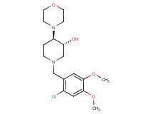 (3R*,4R*)-1-(2-chloro-4,5-dimethoxybenzyl)-4-(4-morpholinyl)-3-piperidinol