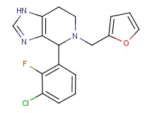 4-(3-chloro-2-fluorophenyl)-5-(2-furylmethyl)-4,5,6,7-tetrahydro-1H-imidazo[4,5-c]pyridine