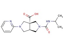 (3aR*,6aR*)-2-[(isopropylamino)carbonyl]-5-(2-pyridinyl)hexahydropyrrolo[3,4-c]pyrrole-3a(1H)-carboxylic acid
