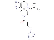 5-isobutyl-1'-[4-(1H-1,2,4-triazol-1-yl)butanoyl]-1,5,6,7-tetrahydrospiro[imidazo[4,5-c]pyridine-4,4'-piperidine]