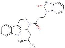1-[3-(1-isobutyl-1,3,4,9-tetrahydro-2H-beta-carbolin-2-yl)-3-oxopropyl]-1,3-dihydro-2H-benzimidazol-2-one
