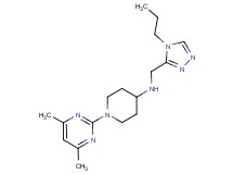 1-(4,6-dimethylpyrimidin-2-yl)-N-[(4-propyl-4H-1,2,4-triazol-3-yl)methyl]piperidin-4-amine