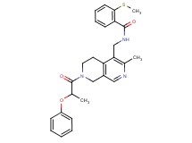 N-{[3-methyl-7-(2-phenoxypropanoyl)-5,6,7,8-tetrahydro-2,7-naphthyridin-4-yl]methyl}-2-(methylthio)benzamide