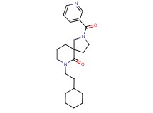 7-(2-cyclohexylethyl)-2-(3-pyridinylcarbonyl)-2,7-diazaspiro[4.5]decan-6-one
