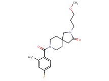 8-(4-fluoro-2-methylbenzoyl)-2-(3-methoxypropyl)-2,8-diazaspiro[4.5]decan-3-one