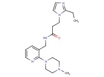3-(2-ethyl-1H-imidazol-1-yl)-N-{[2-(4-methylpiperazin-1-yl)pyridin-3-yl]methyl}propanamide