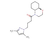 (4aR*,8aR*)-4-[4-(3,5-dimethyl-1H-pyrazol-1-yl)butanoyl]octahydro-2H-1,4-benzoxazine