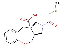 (3aS*,10aS*)-2-[(methylthio)acetyl]-2,3,3a,4-tetrahydro-1H-[1]benzoxepino[3,4-c]pyrrole-10a(10H)-carboxylic acid