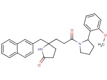 5-{3-[2-(2-methoxyphenyl)-1-pyrrolidinyl]-3-oxopropyl}-5-(2-naphthylmethyl)-2-pyrrolidinone