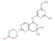1-{5-[(6-ethyl-2-methylpyrimidin-4-yl)amino]-7,7-dimethyl-5,6,7,8-tetrahydroquinazolin-2-yl}piperidin-4-ol
