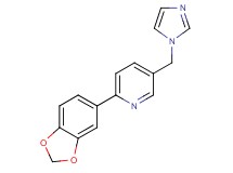 2-(1,3-benzodioxol-5-yl)-5-(1H-imidazol-1-ylmethyl)pyridine